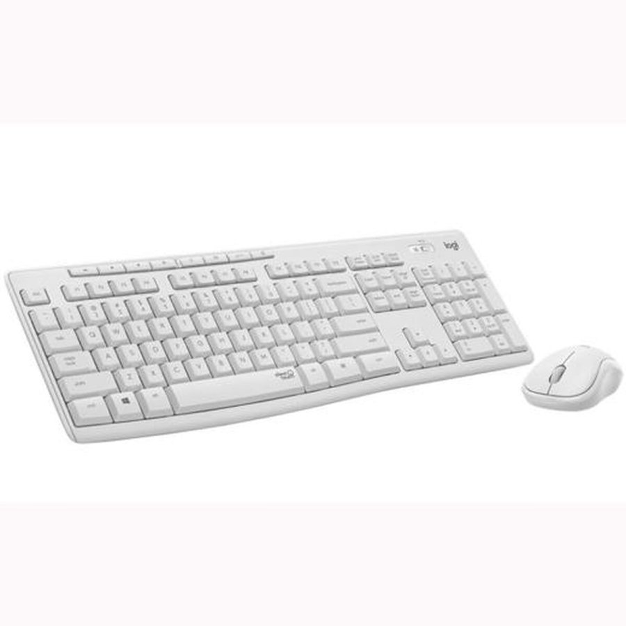 Tastatur og mus Logitech Hvid Spansk qwerty (6 enheder) #2