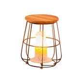 Sofabord Dewi Brun Tr Teak 36,5 x 36,5 x 44,5 cm #3