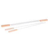 St med grillspyd Barbacoa Rustfrit stl 40 x 0,5 x 0,5 cm #5