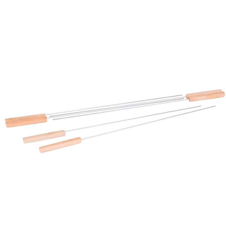 St med grillspyd Barbacoa Rustfrit stl 40 x 0,5 x 0,5 cm #5
