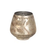 Lyseholder Hvid Krystal 11 x 11 x 11 cm #2