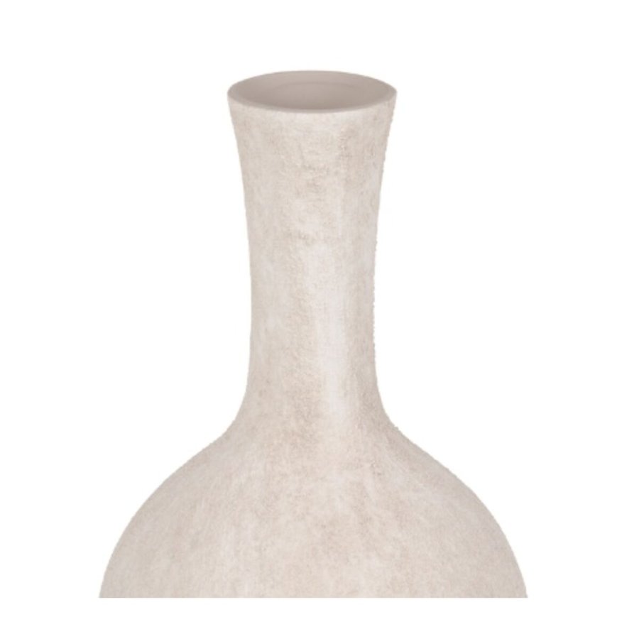 Vase Fldefarvet Keramik Sand 19 x 19 x 35 cm #2