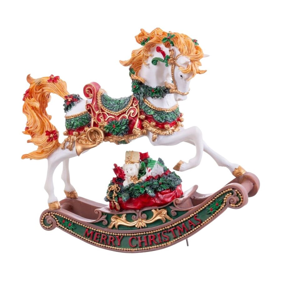 Julepynt Multifarvet Hest 22 x 10 x 21 cm #5