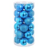 Julekugler Plastik  6 cm 16 x 16 x 31 cm (30 enheder) #1