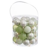 Julekugler Grn Plastik  5 cm (40 enheder) #5