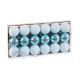 Julekugler Bl Plastik  4 cm (18 enheder) #5
