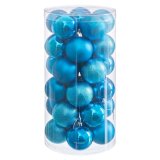 Julekugler Bl Plastik  6 cm (30 enheder) #5