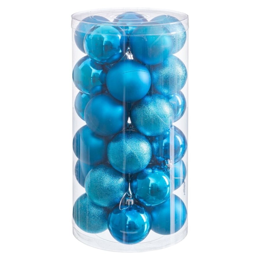 Julekugler Bl Plastik  6 cm (30 enheder) #5