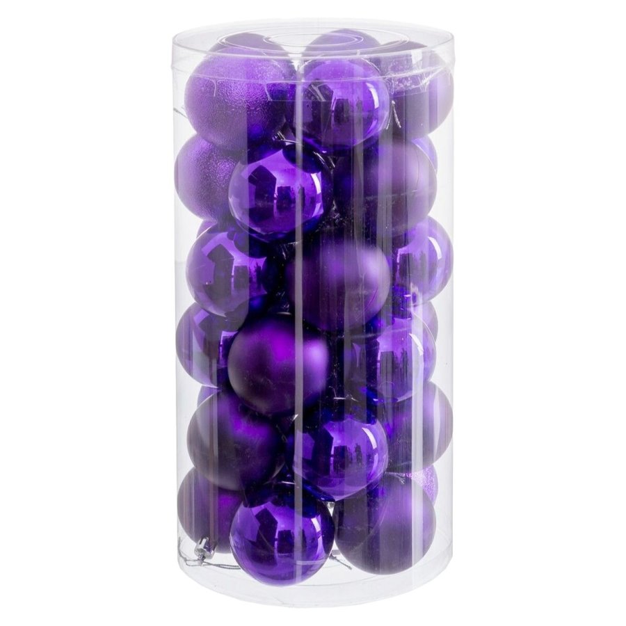 Julekugler Syren Plastik  6 cm (30 enheder) #5