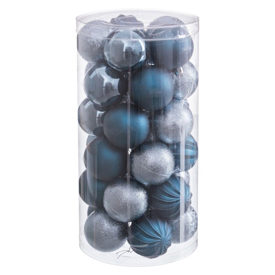 Julekugler Bl Plastik  6 cm (30 enheder) #5