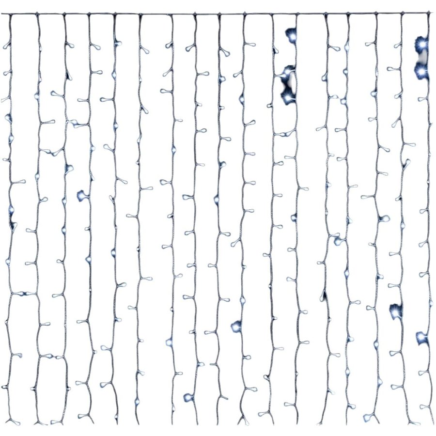 LED guirlande Hvid 200 x 0,5 x 100 cm #2