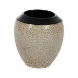Vase Sort Fldefarvet Keramik 35 x 35 x 34 cm #2