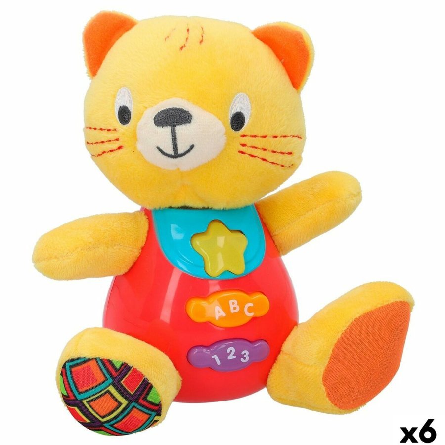Bamse med Lyd Winfun Kat 16 x 17,5 x 10,5 cm (6 enheder) #1