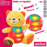 Bamse med Lyd Winfun Kat 16 x 17,5 x 10,5 cm (6 enheder) #3