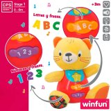 Bamse med Lyd Winfun Kat 16 x 17,5 x 10,5 cm (6 enheder) #5