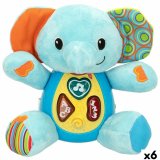 Bamse med Lyd Winfun Elefant 17 x 17,5 x 10 cm (6 enheder) #1