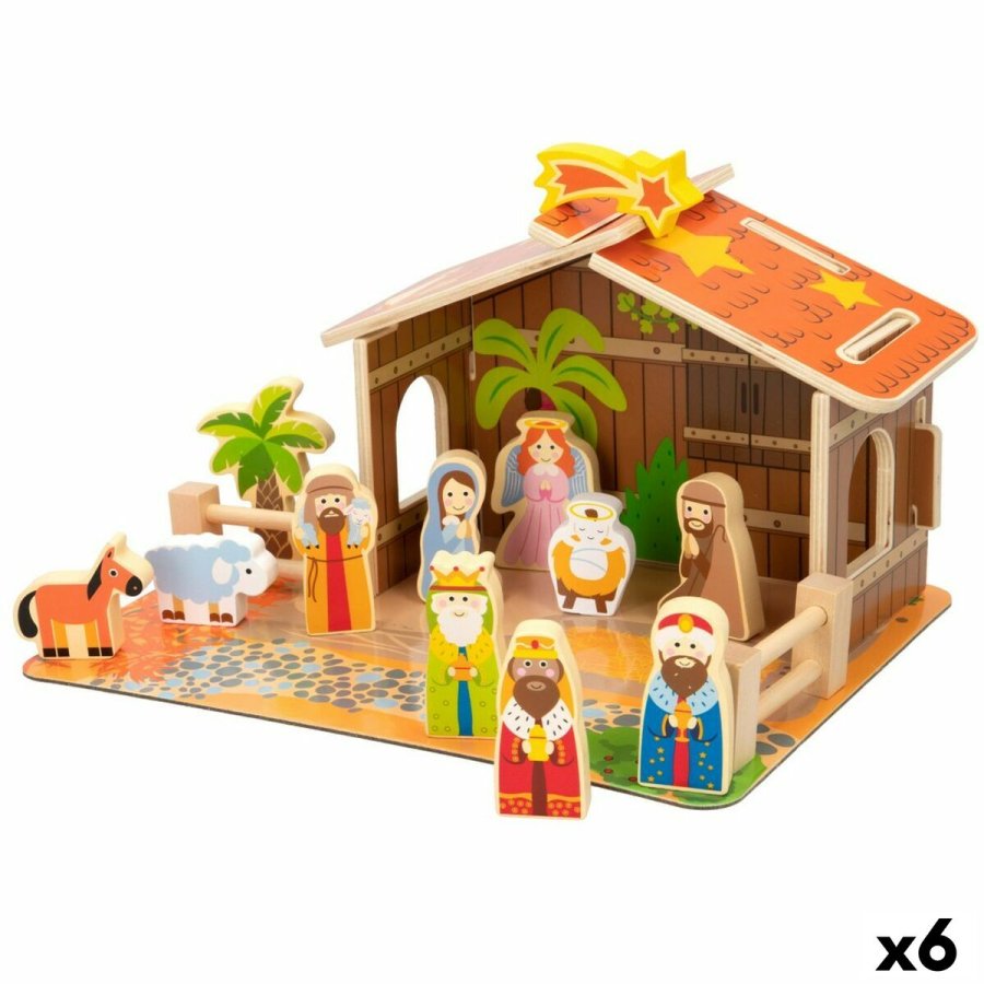 Betlehem dekoration Woomax Tr 29,5 x 16,5 x 22 cm (20 Dele) (6 enheder) #1