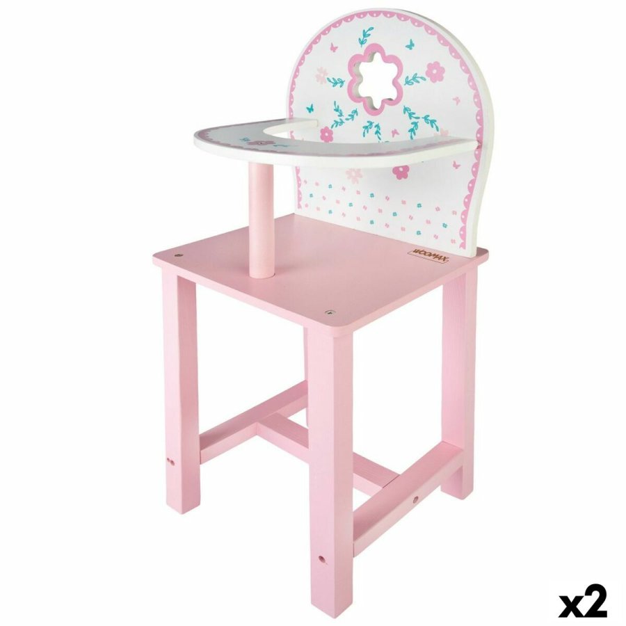 Trone Woomax 25 x 55 x 20 cm Dukker Hvid Pink 2 enheder #1