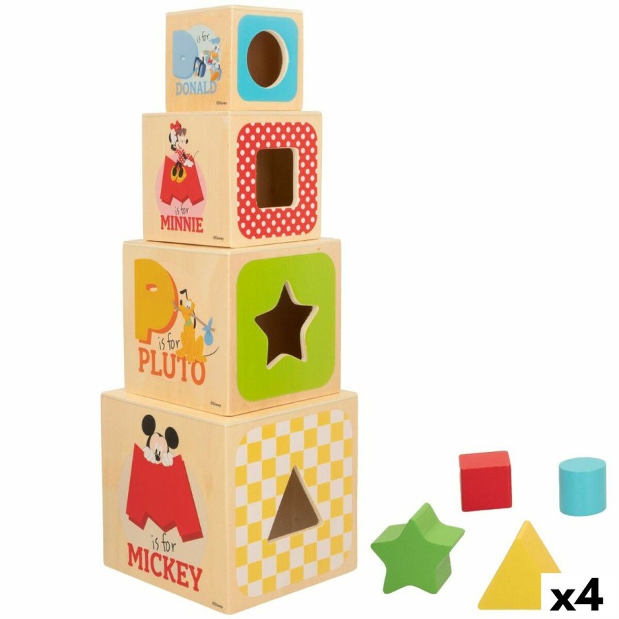 Stabelklodser Disney 8 Dele 4 enheder 12,2 x 12,2 x 12,2 cm #1