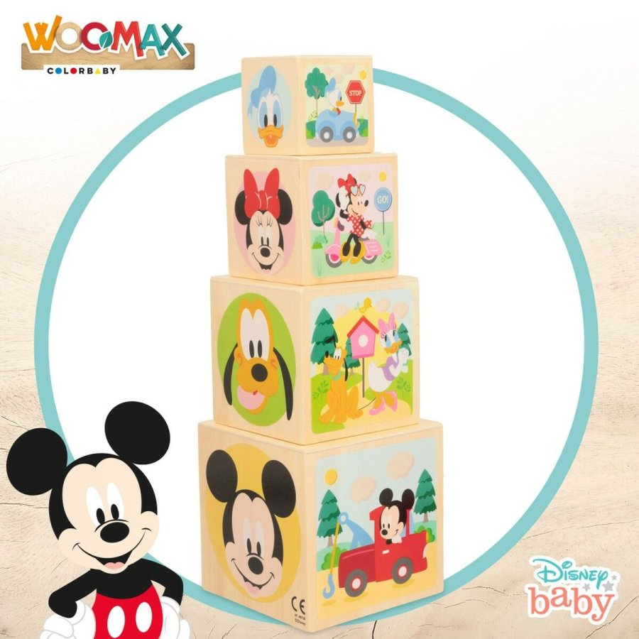 Stabelklodser Disney 8 Dele 4 enheder 12,2 x 12,2 x 12,2 cm #3