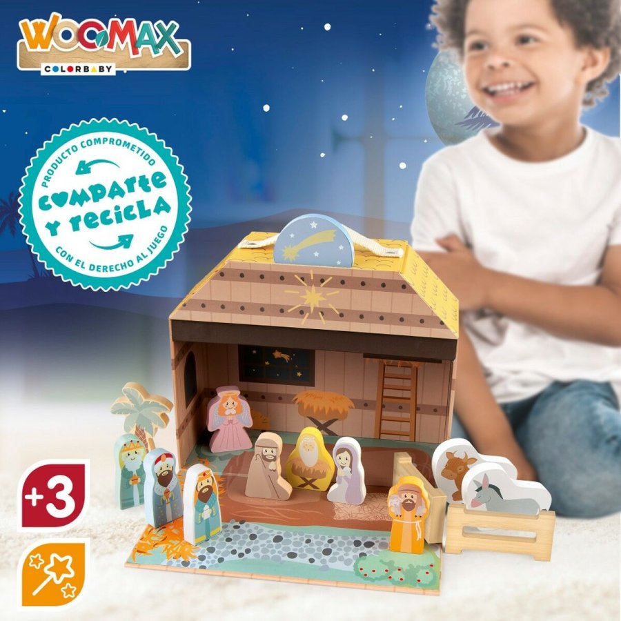 Betlehem dekoration Woomax 24,5 x 20,5 x 24,5 cm (15 Dele) (6 enheder) #21