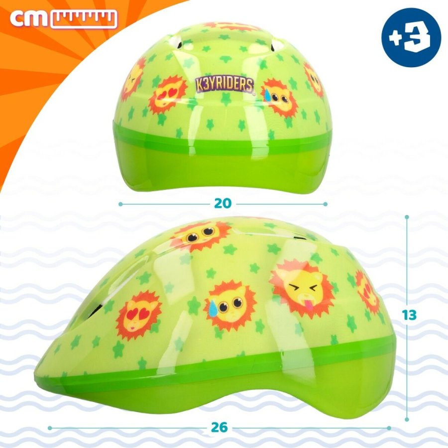 Brnehjelm K3yriders Lion 52-55 cm (4 enheder) #5