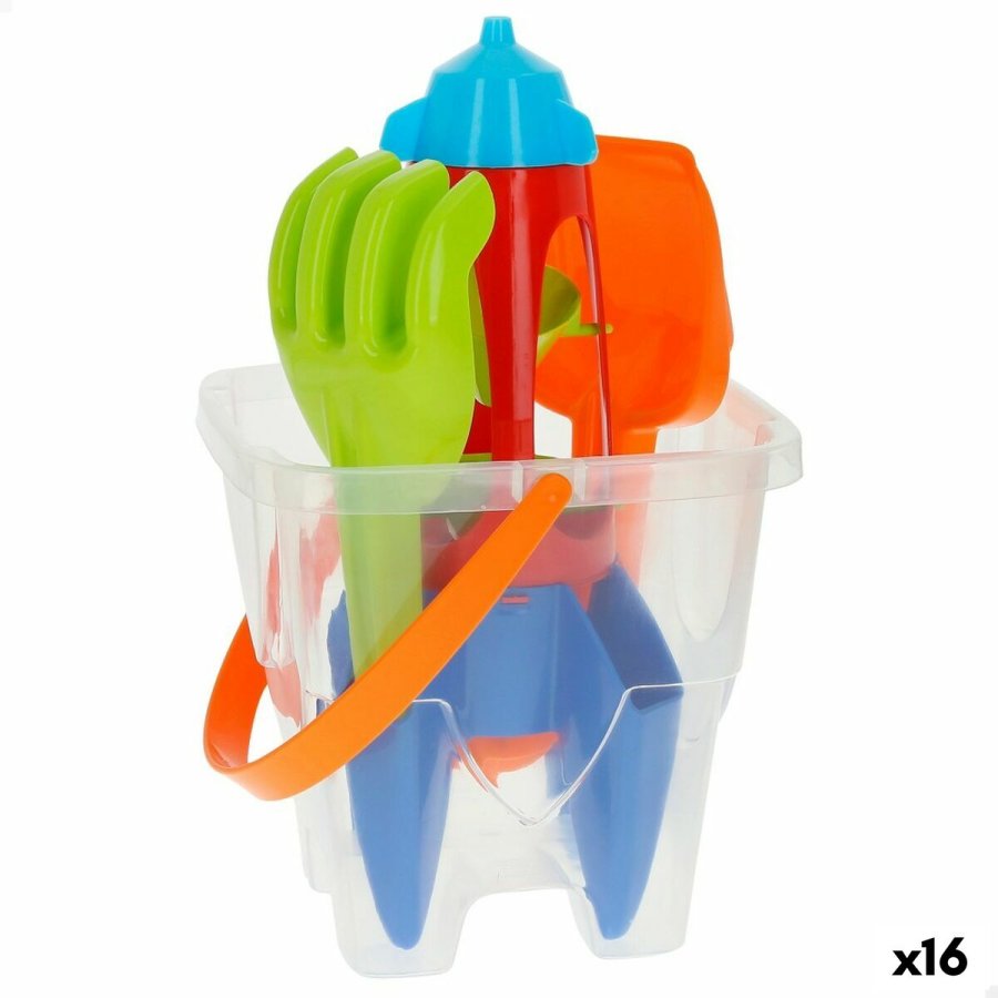 St med legetj til stranden Colorbaby polypropylen (16 enheder) #1