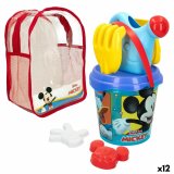 St med legetj til stranden Mickey Mouse  18 cm polypropylen (12 enheder) #1