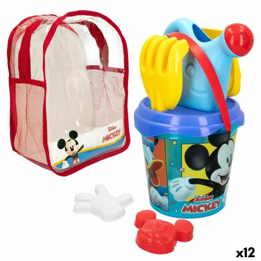 St med legetj til stranden Mickey Mouse  18 cm polypropylen (12 enheder) #1