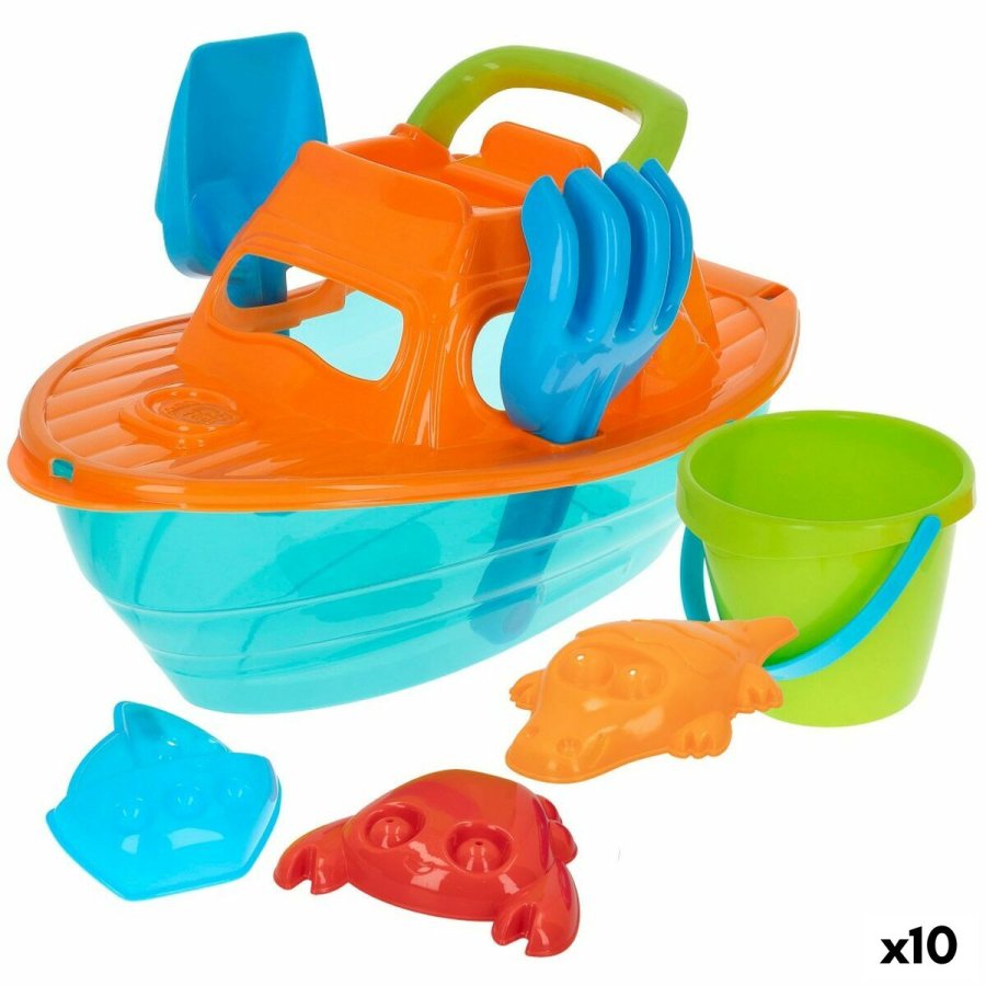 St med legetj til stranden Colorbaby polypropylen (10 enheder) #1