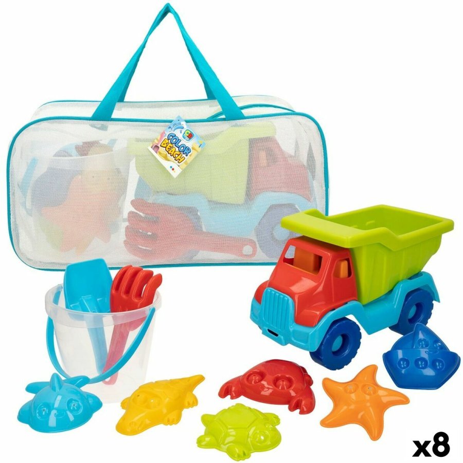 St med legetj til stranden Colorbaby polypropylen (8 enheder) #1