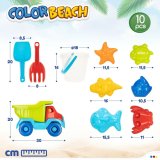 St med legetj til stranden Colorbaby polypropylen (8 enheder) #13