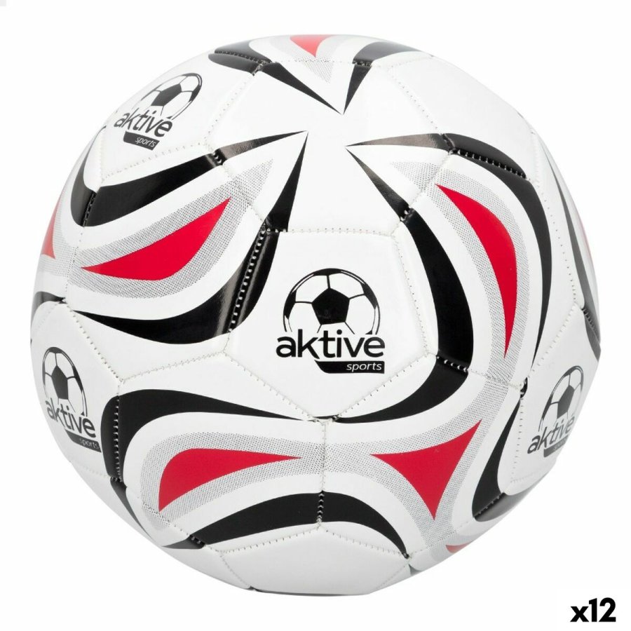 Fodbold Aktive 5  22 cm Hvid PVC (12 enheder) #1