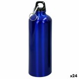 Vandflaske Aktive 750 ml Snap-krog Aluminium 7 x 25 x 7 cm (24 enheder) #1