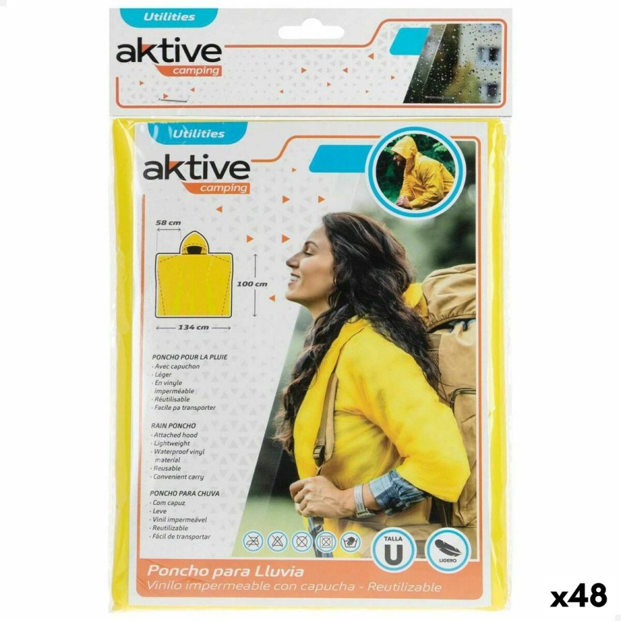 Regnfrakke Aktive Gul (48 enheder) #1