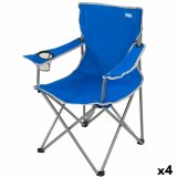 Sammenklappelig campingstol Aktive Bl 45 x 82 x 47 cm (4 enheder) #1