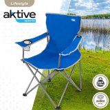 Sammenklappelig campingstol Aktive Bl 45 x 82 x 47 cm (4 enheder) #5
