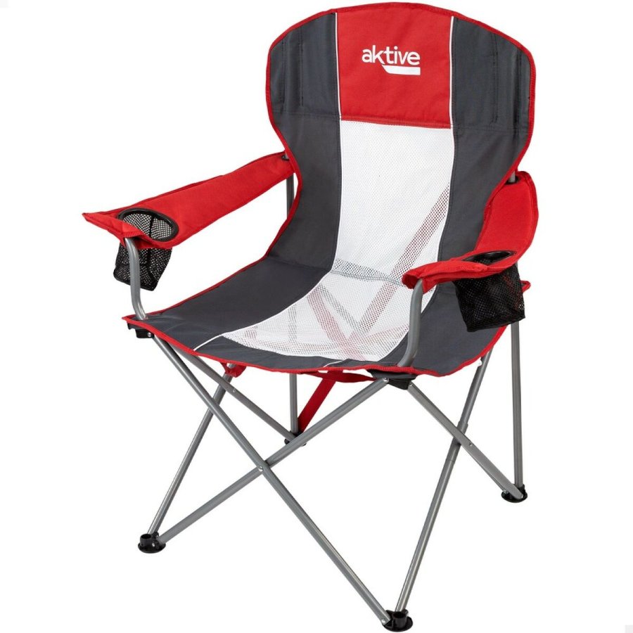 Sammenklappelig campingstol Aktive Mrkegr Rd 56 x 98 x 59 cm (4 enheder) #3