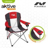 Sammenklappelig campingstol Aktive Mrkegr Rd 56 x 98 x 59 cm (4 enheder) #7