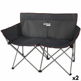 2 personers sofa Aktive Sort Foldbar 107 x 88 x 63 cm (2 enheder) #1