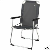 Sammenklappelig campingstol Aktive Mrkegr 45 x 91 x 47 cm (6 enheder) #1