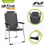 Sammenklappelig campingstol Aktive Mrkegr 45 x 91 x 47 cm (6 enheder) #7