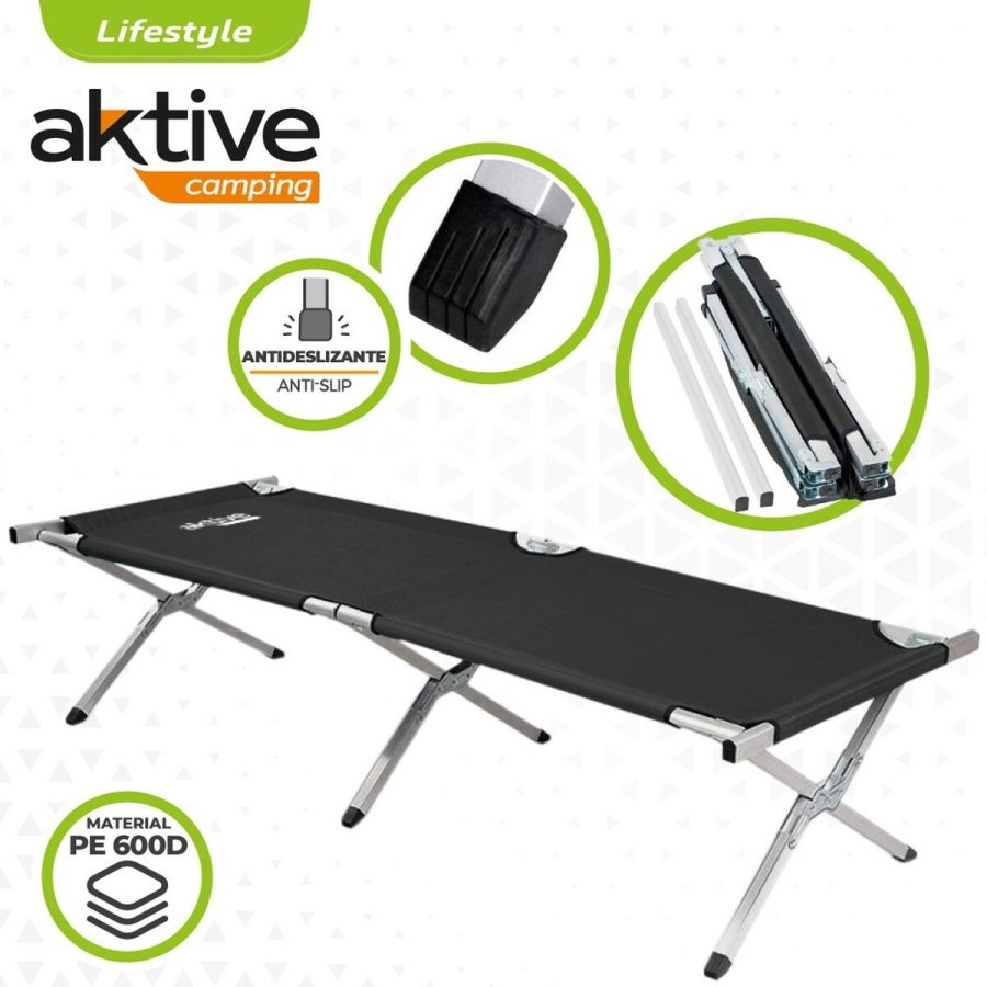 Seng Aktive Sort Foldbar 190 x 42 x 64 cm (2 enheder) #7