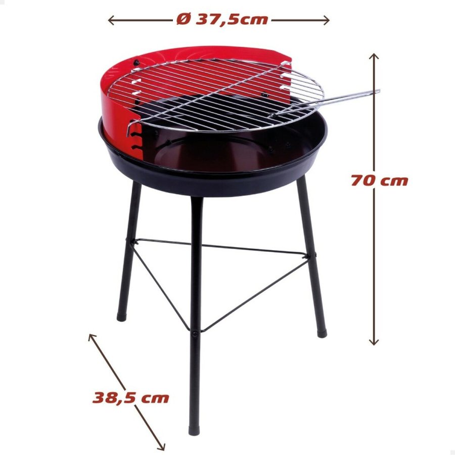 Havegrill Transportabel Aktive Tr Jern 37,5 x 70 x 38,5 cm (4 enheder) Rd #13