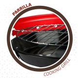 Havegrill Transportabel Aktive Jern Plastik 37 x 44 x 33 cm (6 enheder) Rd #9