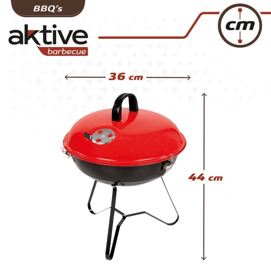 Havegrill Transportabel Aktive Emaljeret metal  36 cm 36 x 44 x 36 cm (4 enheder) Rd #21