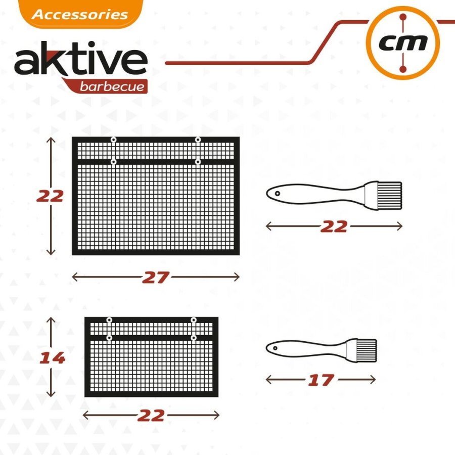 Havegrill Transportabel Aktive Silikone Plastik 27 x 24,5 x 0,4 cm #21