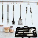 Grillredskaber Aktive Silikone Rustfrit stl 12 enheder 7,5 x 35 x 1,9 cm (5 Dele) #13