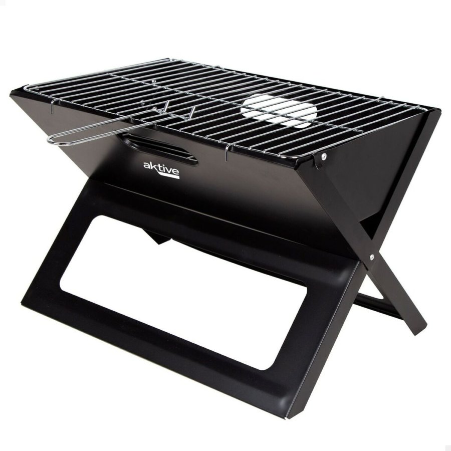 Havegrill Transportabel Aktive Sort Stl Jern 45 x 30 x 29 cm #5