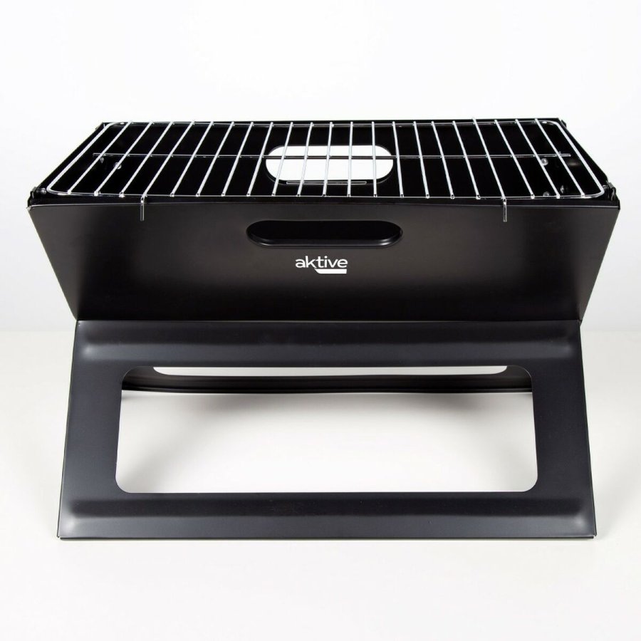 Havegrill Transportabel Aktive Sort Stl Jern 45 x 30 x 29 cm #9